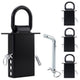 Stake Pocket D Ring 4 Pack – 1/2" Heavy Duty Removable D-Rings with Hitch Pin, 12,000 lb Capacity for Trailers & Flatbeds