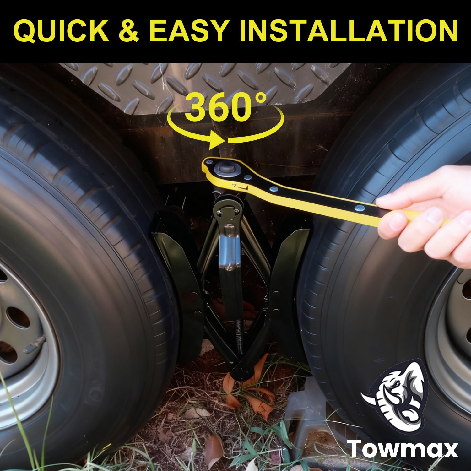 RV Wheel Chock Stabilizer 2 Sets – Heavy Duty X-Chock for Travel Trailers, Fits 3.5