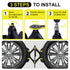 RV Wheel Chock Stabilizer 2 Sets – Heavy Duty X-Chock for Travel Trailers, Fits 3.5"–12" Wheel Gaps