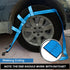 Tow Dolly Basket Straps 2 Pack – Heavy Duty Tire Net Straps with Flat Hooks, 10,000 lb Break Strength for 14"–19" Wheels