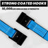 Tow Dolly Basket Straps 2 Pack – Heavy Duty Tire Net Straps with Flat Hooks, 10,000 lb Break Strength for 14"–19" Wheels