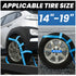 Tow Dolly Basket Straps 2 Pack – Heavy Duty Tire Net Straps with Flat Hooks, 10,000 lb Break Strength for 14"–19" Wheels