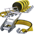 Ratchet Tie Down Straps 4 Pack – 2" x 20ft Heavy Duty Straps with J Hooks, 10,000 lb Break Strength