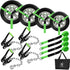 Car Tie Down Straps 4 Pack – 2" x 8' Heavy Duty Tire Straps with Chain Anchors , 10,000 lb Break Strength