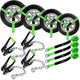 Car Tie Down Straps 4 Pack – 2" x 8' Heavy Duty Tire Straps with Chain Anchors , 10,000 lb Break Strength