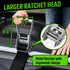 Ratchet Tie Down Straps 4 Pack – 2" x 20ft Heavy Duty Straps with J Hooks, 10,000 lb Break Strength