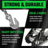 Car Tie Down Straps 4 Pack – 2" x 8' Heavy Duty Tire Straps with Chain Anchors , 10,000 lb Break Strength