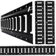 E Track Tie Down Rail Kit 4 Pack – 4 ft Heavy Duty Rails, 6000 lb Break Strength for Cargo, Motorcycles & Trailers