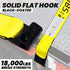 Winch Straps 4 Pack – 4" x 30ft Heavy Duty Tie Down Straps with Flat Hooks, 18,000 lb Break Strength