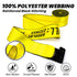 Winch Straps 4 Pack – 4" x 30ft Heavy Duty Tie Down Straps with Flat Hooks, 18,000 lb Break Strength