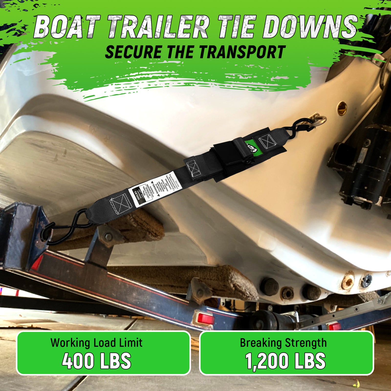 Boat Tie Down Straps 2 Pack – 2