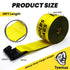 Winch Straps 4 Pack – 4" x 30ft Heavy Duty Tie Down Straps with Flat Hooks, 18,000 lb Break Strength
