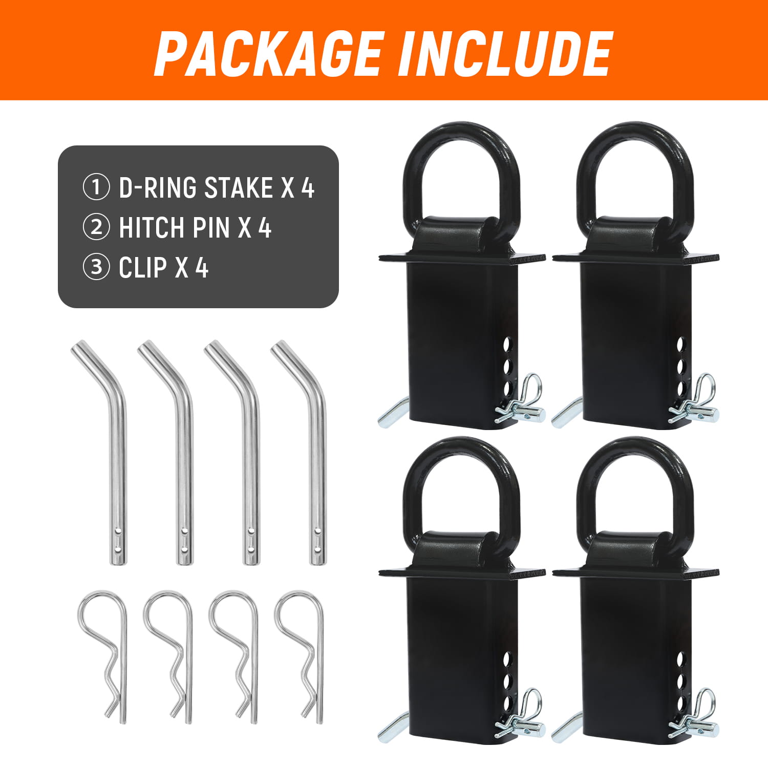 Stake Pocket D Ring 4 Pack – 1/2