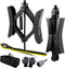 RV Wheel Chock Stabilizer 2 Sets – Heavy Duty X-Chock for Travel Trailers, Fits 3.5"–12" Wheel Gaps