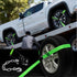 Car Tie Down Straps 4 Pack – 2" x 8' Heavy Duty Tire Straps with Chain Anchors , 10,000 lb Break Strength