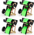 Ladder Rack Ratchet Straps 4 Pack – 1.5" x 7.5ft Rack Straps with J Hooks for Trailer Cargo Control