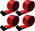 Winch Straps 4 Pack – 4" x 30ft Heavy Duty Tie Down Straps with Flat Hooks, 18,000 lb Break Strength