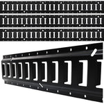 E Track Tie Down Rail Kit 4 Pack – 4 ft Heavy Duty Rails, 6000 lb Break Strength for Cargo, Motorcycles & Trailers