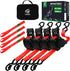 Retractable Ratchet Straps | 1in x 10ft Self Retracting Tie Down Straps with Soft Loops | 1800 lbs Break Strength for Motorcycle, Cargo, Truck, Trailer