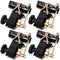 Ladder Rack Ratchet Straps 4 Pack – 1.5" x 7.5ft Rack Straps with J Hooks for Trailer Cargo Control