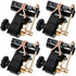 Ladder Rack Ratchet Straps 4 Pack – 1.5" x 7.5ft Rack Straps with J Hooks for Trailer Cargo Control