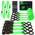 4 Pack Ratchet Tie Down Straps – 1" x 15ft Heavy Duty Cargo Straps with 2100 lb Break Strength & 15" Soft Loops for Motorcycle, Truck & Trailer
