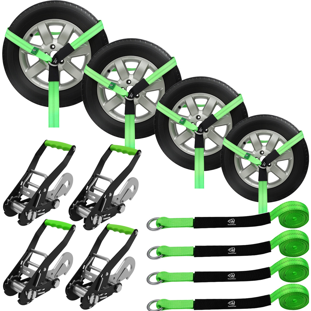 Car Tie Down Straps 4 Pack –2