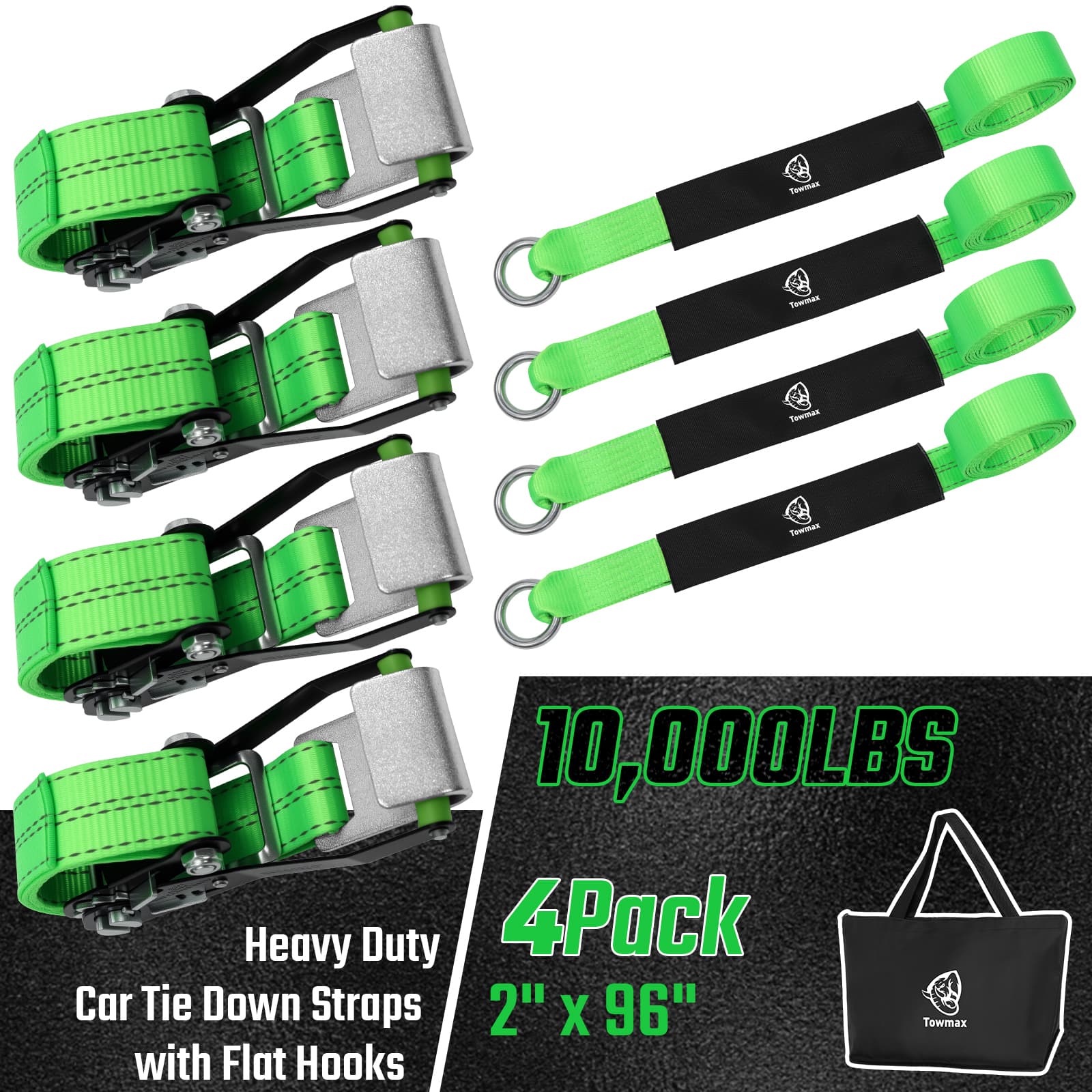 Car Tie Down Straps 4 Pack – 2