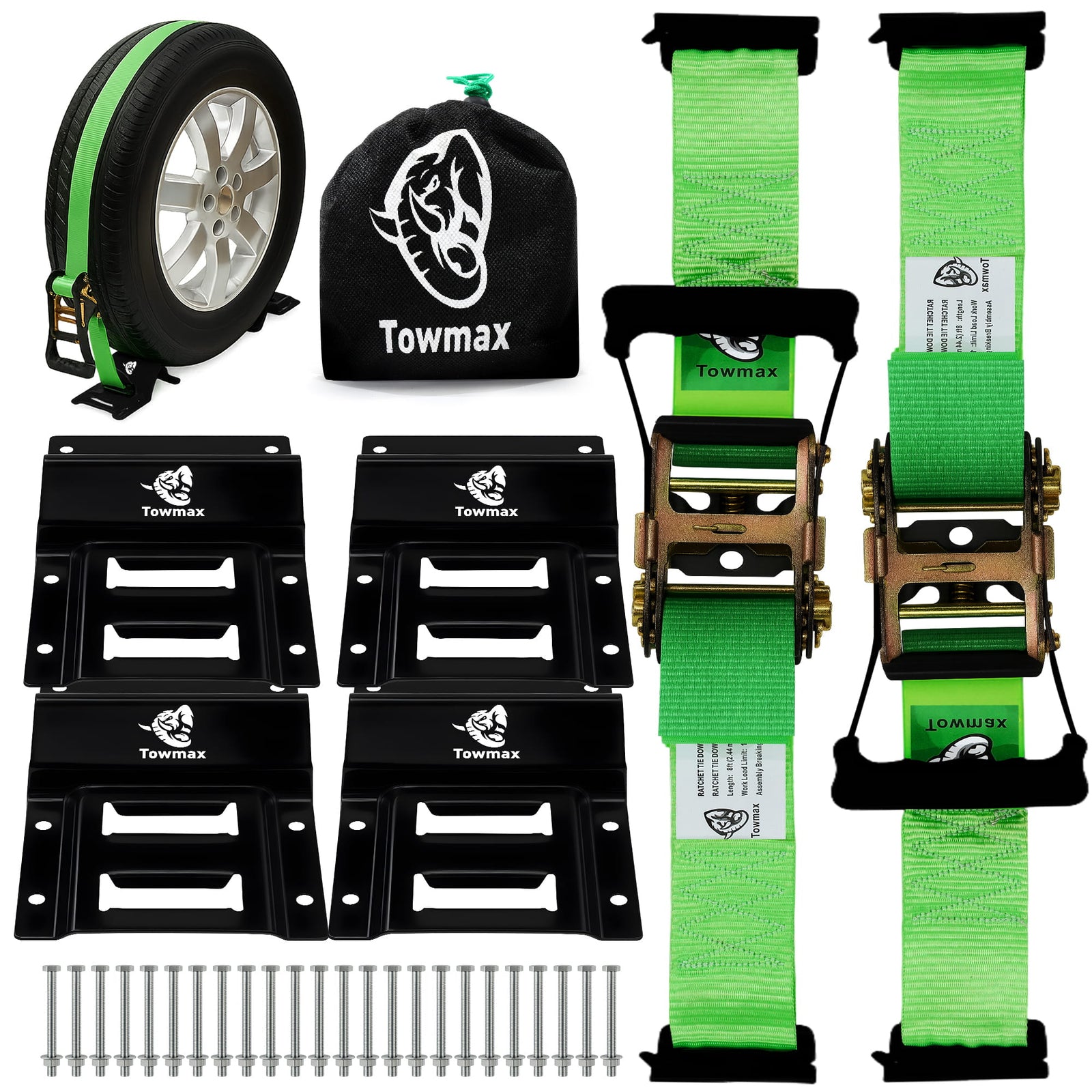UTV Wheel Chock Tie Down Kit 4 Pack – 2